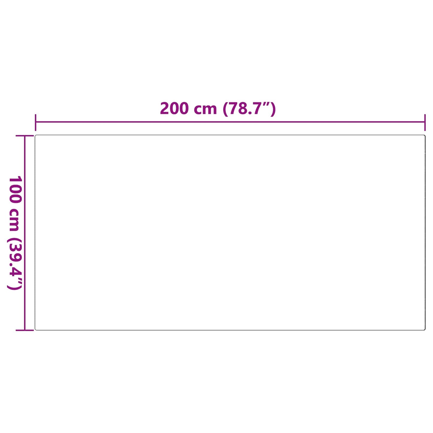 vidaXL Kunstfell Hasen Teppich Olite Rosa 100 x 200 cm Polyester