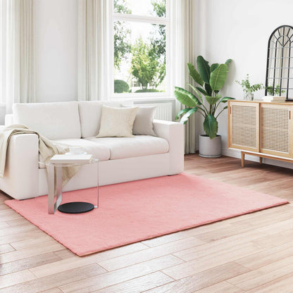 vidaXL Kunstfell Hasen Teppich Olite Rosa 140 x 200 cm Polyester