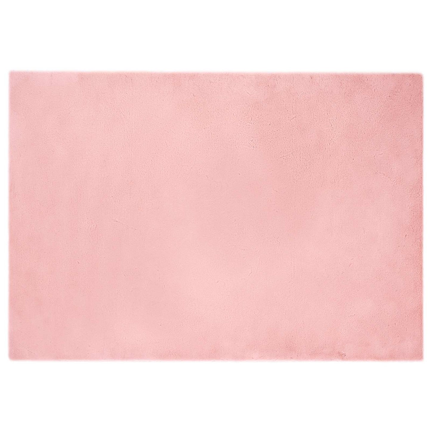 vidaXL Kunstfell Hasen Teppich Olite Rosa 140 x 200 cm Polyester