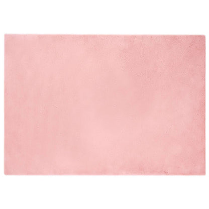 Rutschfester Kunstfellteppich Olite Rosa 160 x 230 cm Polyester
