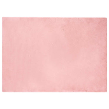 vidaXL Tapis en fausse fourrure de lapin Olite Rose 200 x 280 cm Polyester