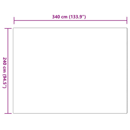 vidaXL Tapis en fausse fourrure de lapin Olite Rose 240 x 340 cm Polyester