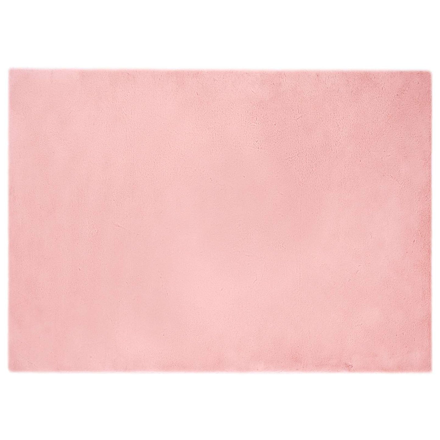vidaXL Tapis en fausse fourrure de lapin Olite Rose 240 x 340 cm Polyester