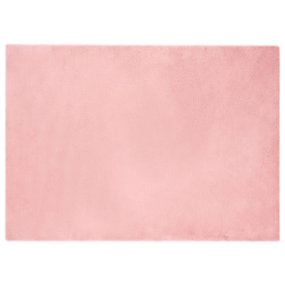 vidaXL Tapis en fausse fourrure de lapin Olite Rose 240 x 340 cm Polyester