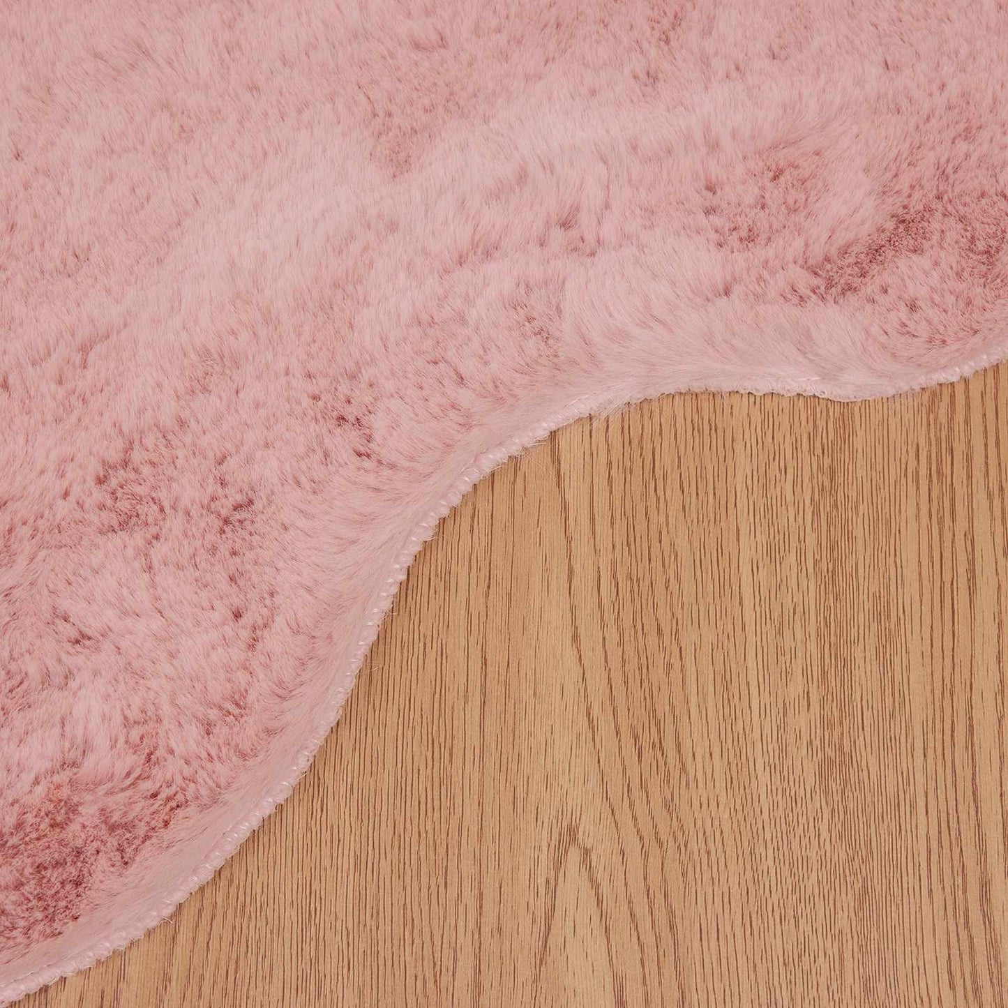 vidaXL Kunstfell Hasen Teppich Olite Rosa 60 x 90 cm Polyester