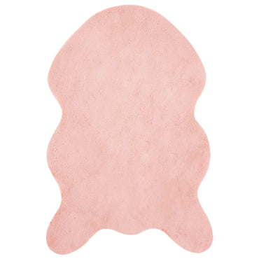 vidaXL Kunstfell Hasen Teppich Olite Rosa 60 x 90 cm Polyester