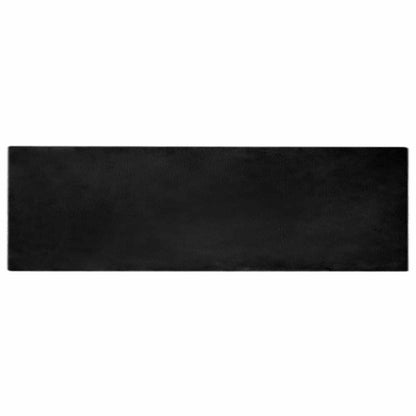 Rutschfester Kunstfellteppich Olite Schwarz 80 x 250 cm