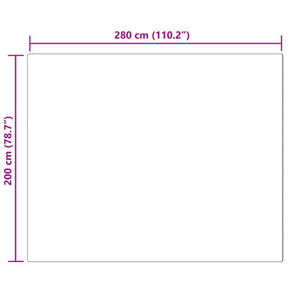 Rutschfester Kunstfellteppich Olite Schwarz 200 x 280 cm
