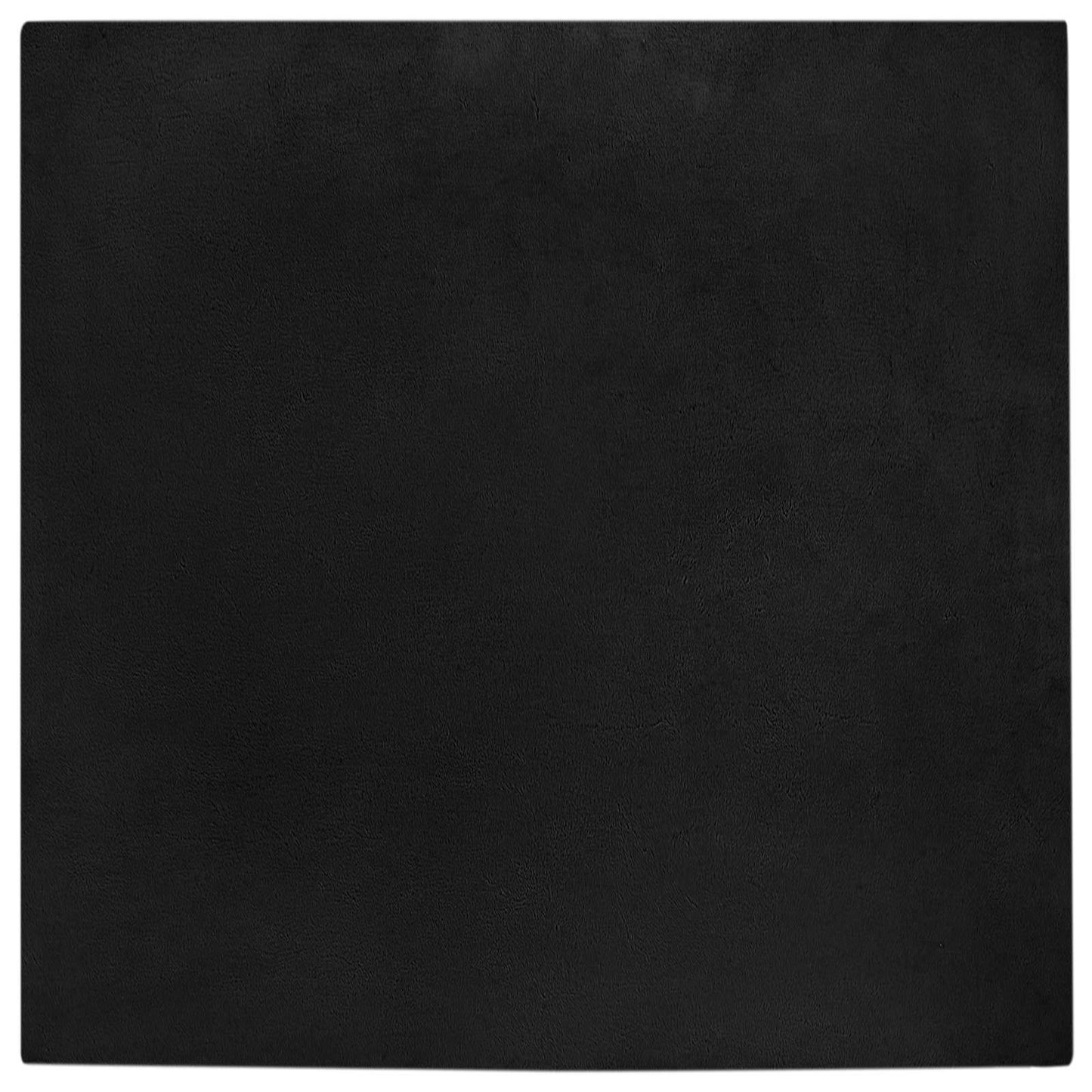 Rutschfester Kunstfellteppich Olite Schwarz 120 x 120 cm