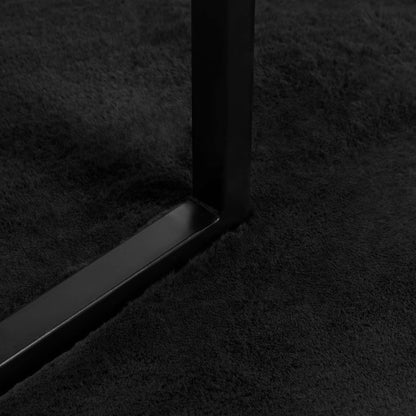 Rutschfester Kunstfellteppich Olite Schwarz 200 x 200 cm