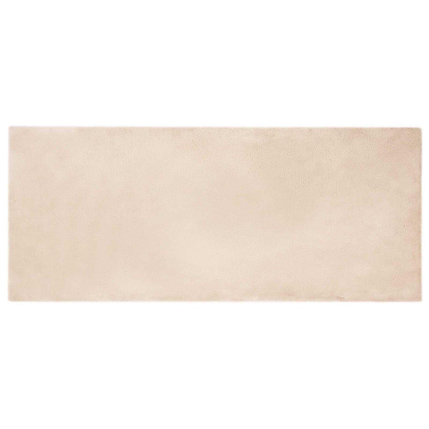 vidaXL Kunstfell Hasen Teppich Olite Taupe 80 x 200 cm Polyester