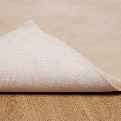 vidaXL Kunstfell Hasen Teppich Olite Taupe 140 x 200 cm Polyester