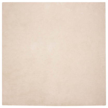 Rutschfester Kunstfellteppich Olite Taupe 120 x 120 cm