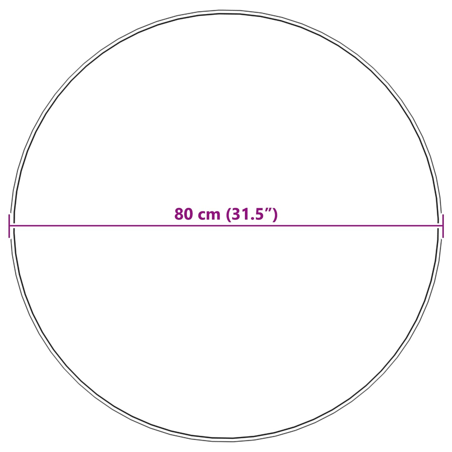 vidaXL Kunstfell Hasen Teppich Olite Taupe Ø 80 cm Polyester