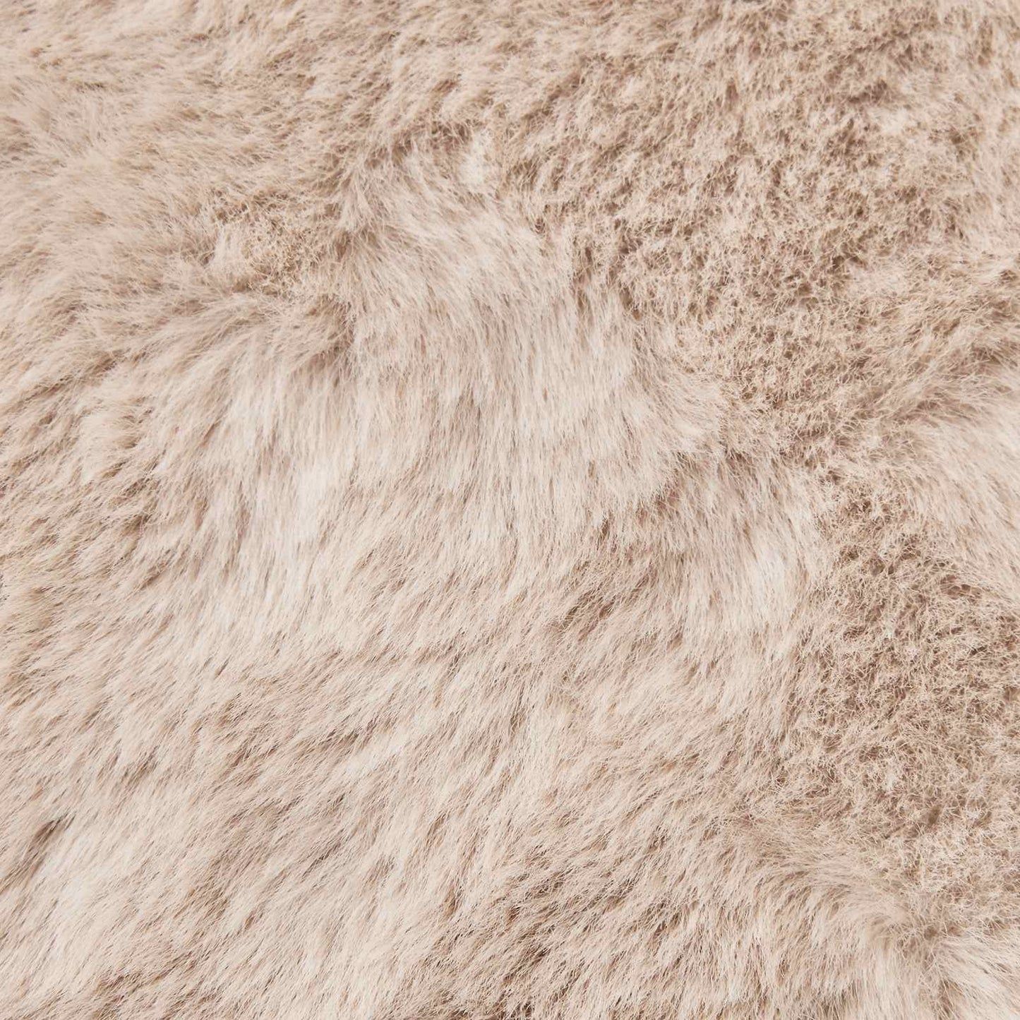 vidaXL Kunstfell Hasen Teppich Olite Taupe Ø 120 cm Polyester
