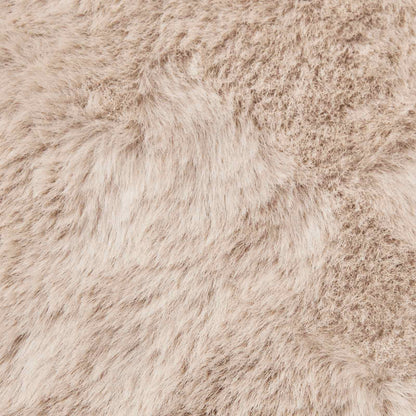 vidaXL Tapis Olite lapin en fausse fourrure taupe 60 x 90 cm Polyester