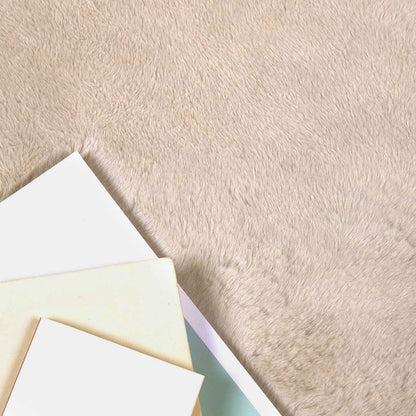vidaXL Tapis Olite lapin en fausse fourrure taupe 60 x 90 cm Polyester
