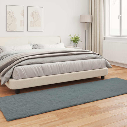 Rutschfester Kunstfellteppich Olite Anthrazit 80 x 250 cm