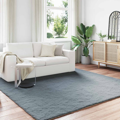 vidaXL Kunstfell Hasen Teppich Olite Anthrazit 200 x 200 cm Polyester