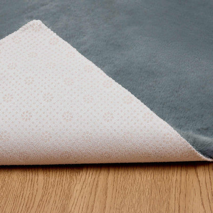 Rutschfester Kunstfellteppich Olite Anthrazit 240 x 240 cm