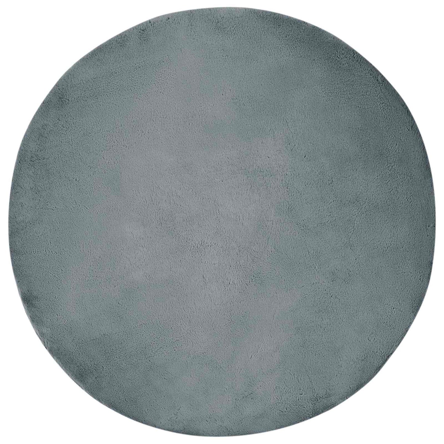Rutschfester Kunstfellteppich Olite Anthrazit Ø 100 cm
