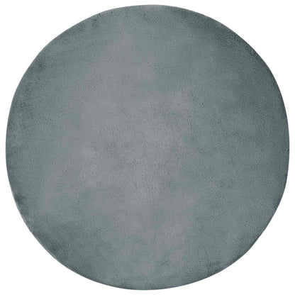 vidaXL Kunstfell Hasen Teppich Olite Anthrazit Ø 120 cm Polyester