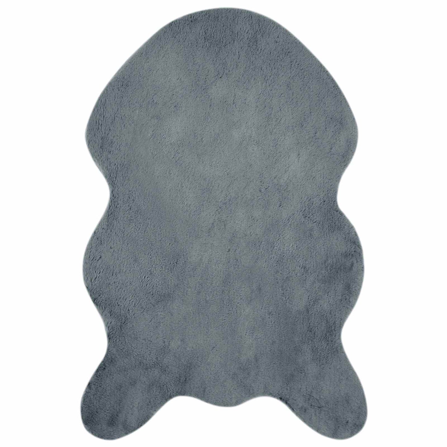 vidaXL Kunstfell Hasen Teppich Olite Anthrazit 60 x 90 cm Polyester
