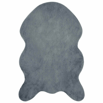 vidaXL Kunstfell Hasen Teppich Olite Anthrazit 60 x 90 cm Polyester