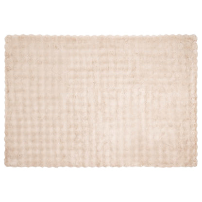Rutschfeste Kunstfell Decke Olite Beige 150 x 220 cm Polyester