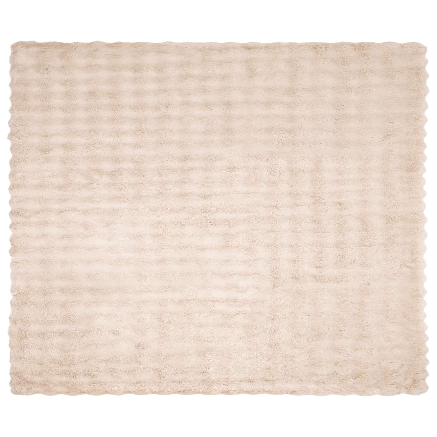 Rutschfeste Kunstfell Decke Olite Beige 240 x 270 cm Polyester