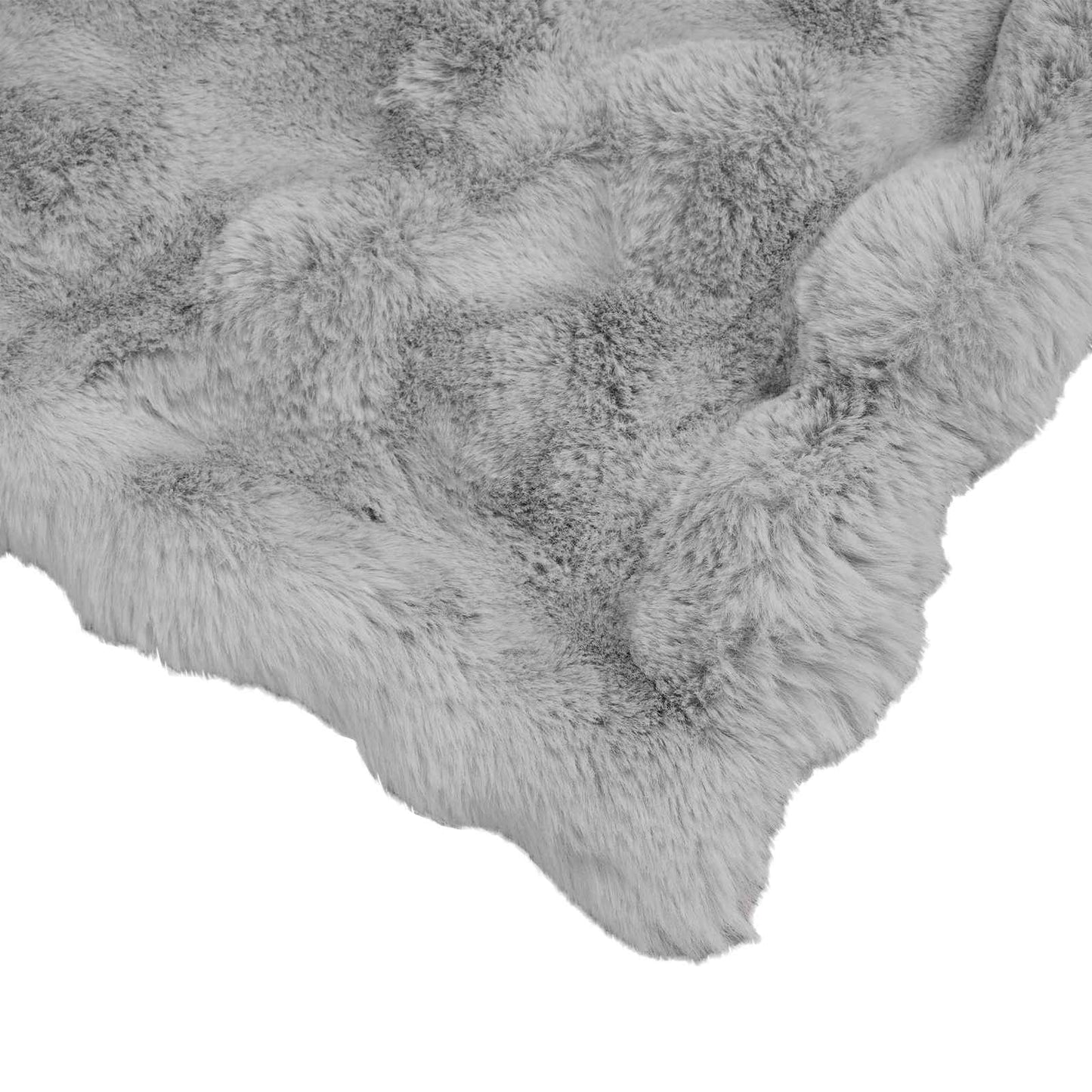 Rutschfeste Kunstfell Decke Olite Grau 240 x 270 cm Polyester