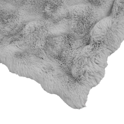 Rutschfeste Kunstfell Decke Olite Grau 240 x 270 cm Polyester