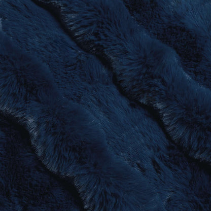 Rutschfeste Kunstfell Decke Olite 4 pcs Marineblau 240 x 270 cm