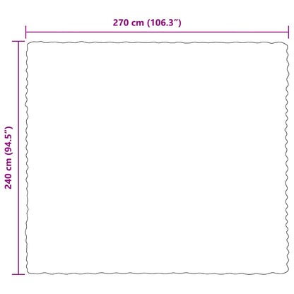 Rutschfeste Kunstfell Decke Olite 4 pcs Schwarz 240 x 270 cm