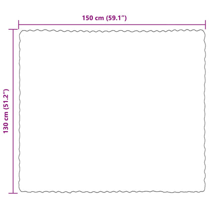 Rutschfeste Kunstfell Decke Olite Weiß 130 x 150 cm Polyester