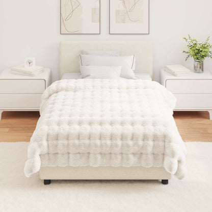 Rutschfeste Kunstfell Decke Olite 4 pcs Weiß 130 x 150 cm