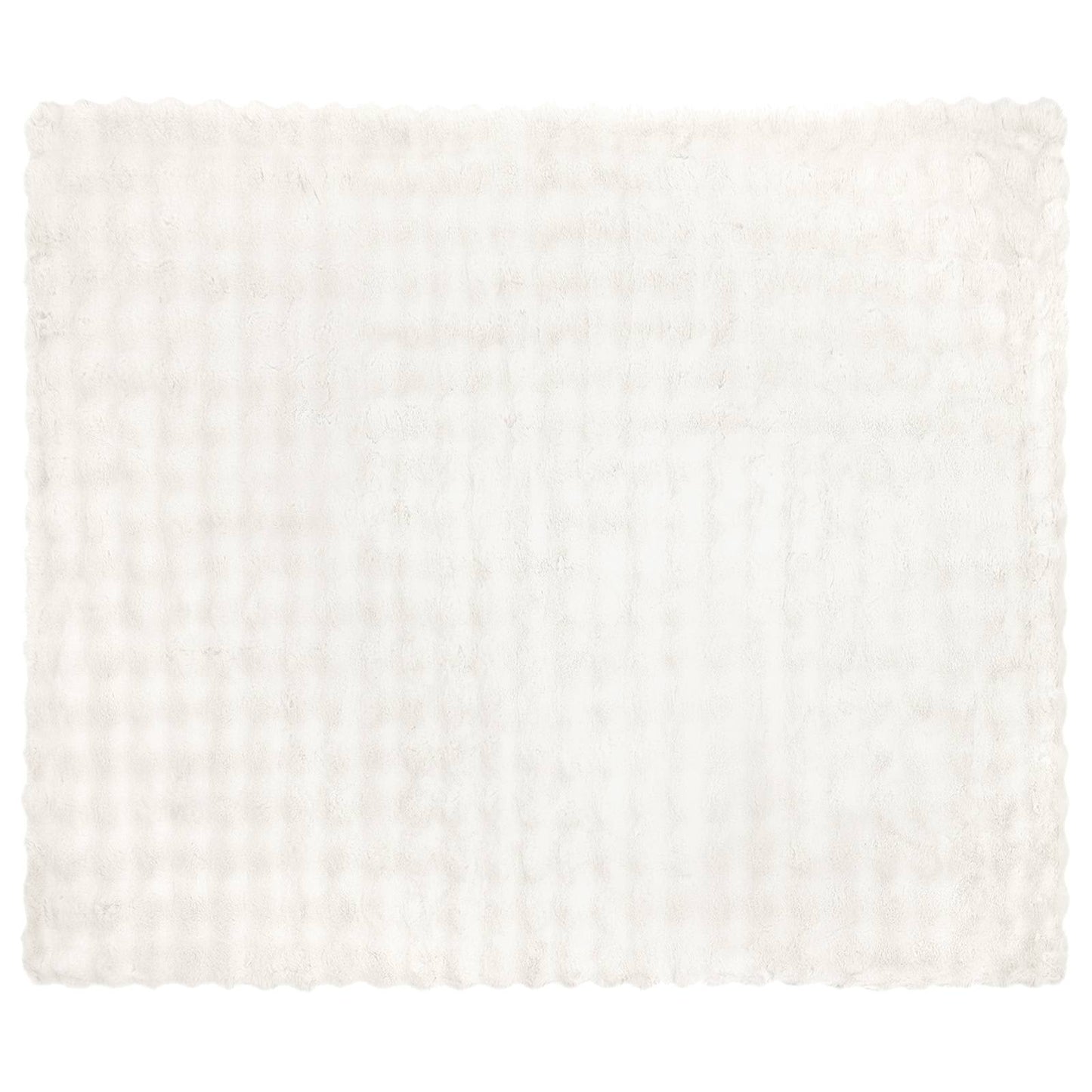 Rutschfeste Kunstfell Decke Olite 4 pcs Weiß 130 x 150 cm