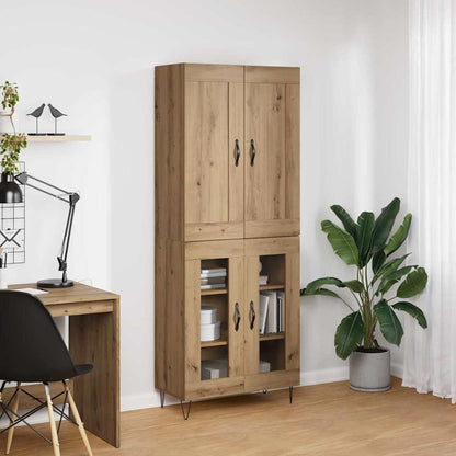 vidaXL Highboard Artisan-Eiche 69,5 x 34 x 180 cm Holzwerkstoff