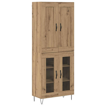 vidaXL Highboard Artisan-Eiche 69,5 x 34 x 180 cm Holzwerkstoff