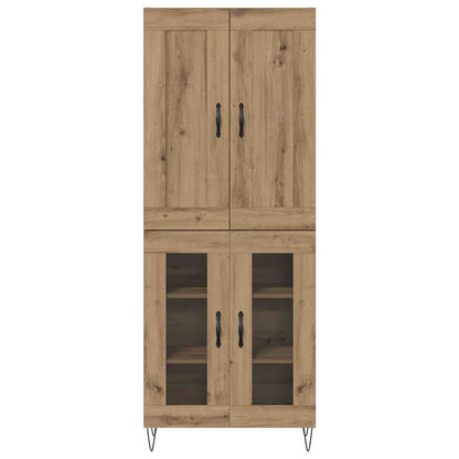 vidaXL Highboard Artisan-Eiche 69,5 x 34 x 180 cm Holzwerkstoff