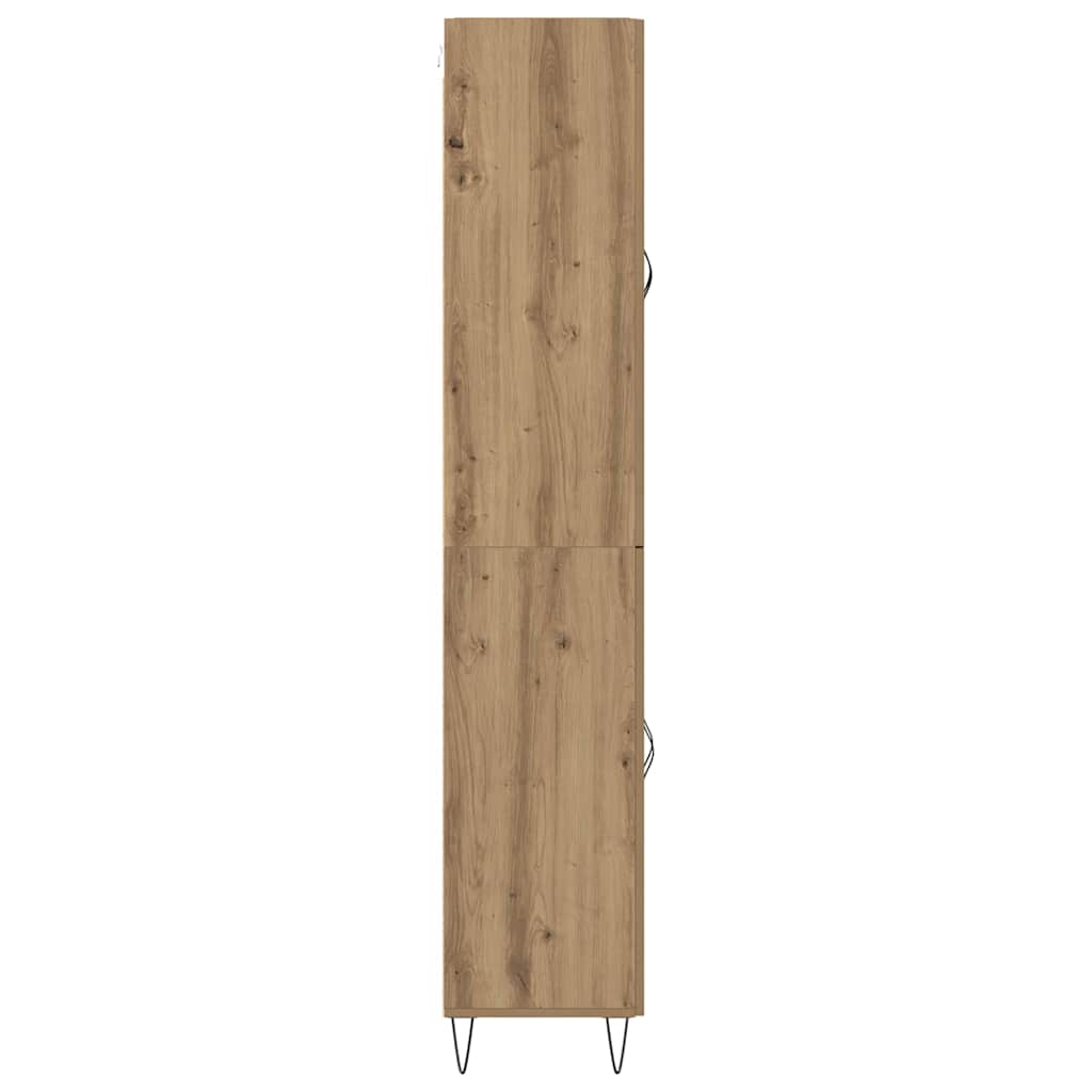 vidaXL Highboard Artisan-Eiche 69,5 x 34 x 180 cm Holzwerkstoff