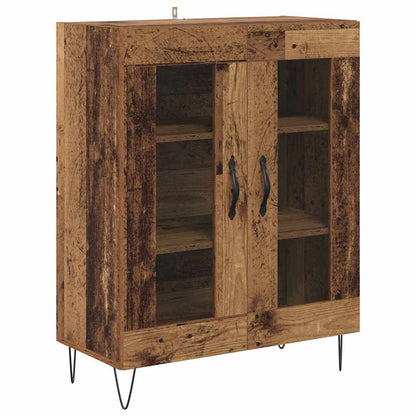 vidaXL Highboard 2 pcs Altholz Holzwerkstoff