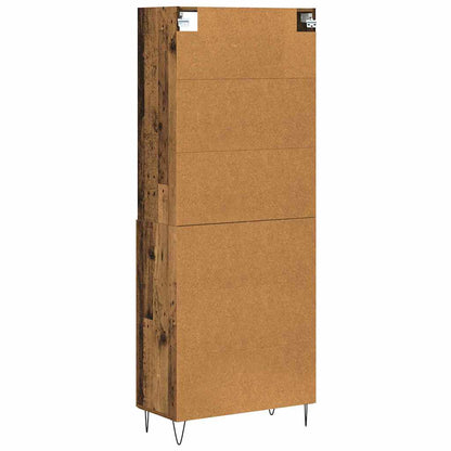 vidaXL Highboard 2 pcs Altholz Holzwerkstoff