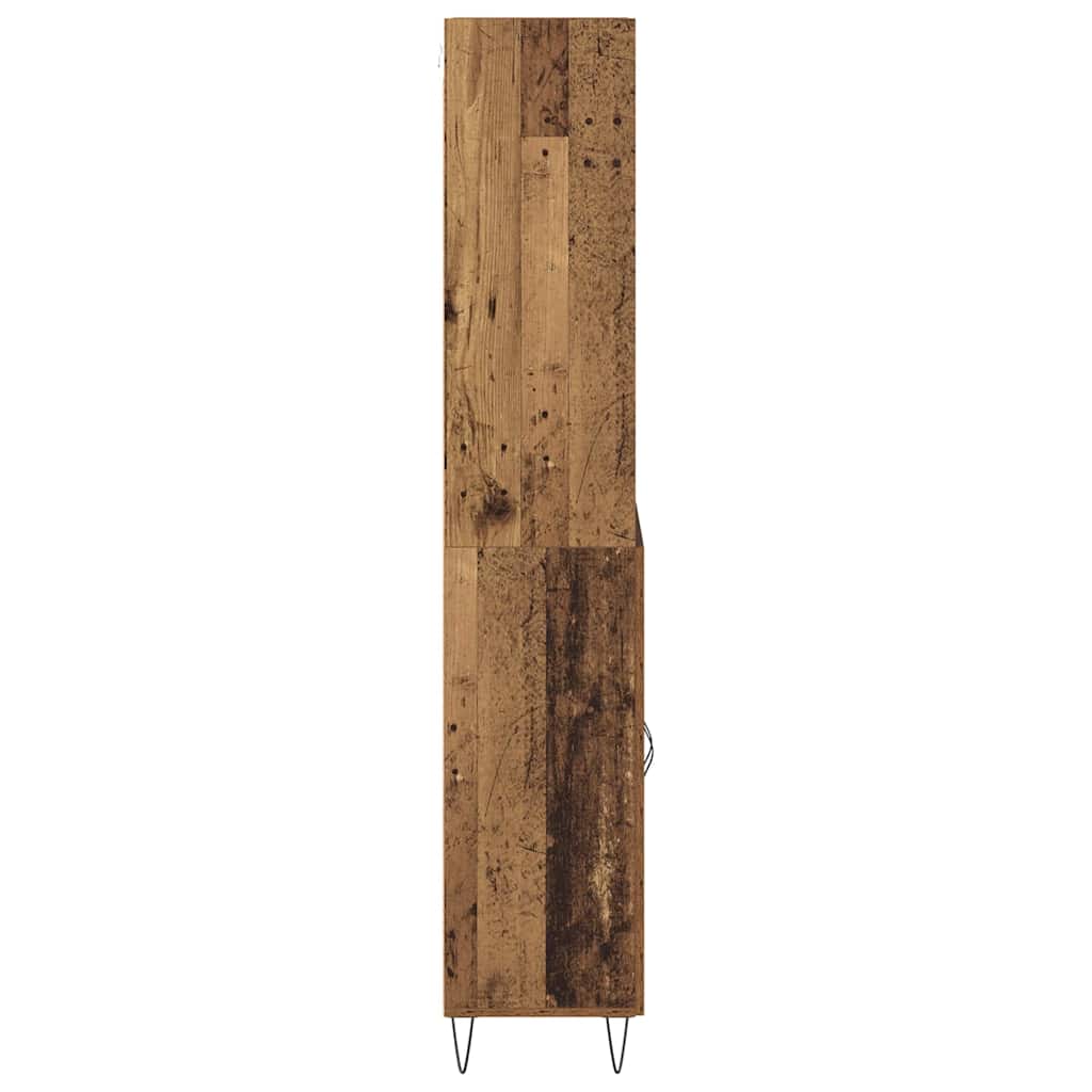 vidaXL Highboard 2 pcs Altholz Holzwerkstoff