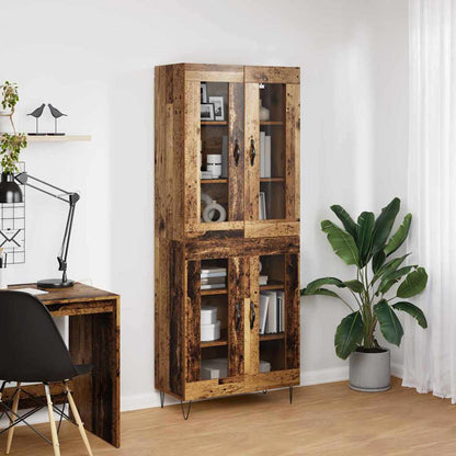 vidaXL Highboard Altholz 69,5 x 34 x 180 cm Holzwerkstoff