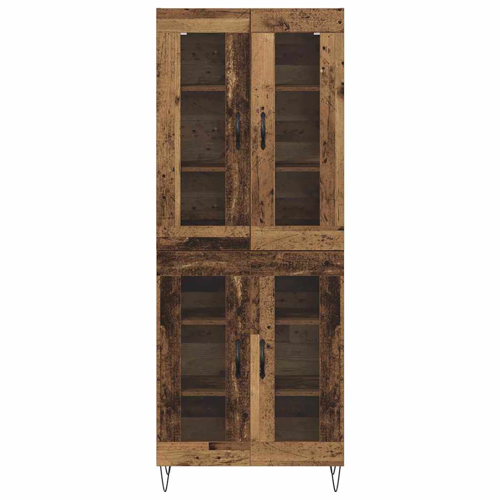 vidaXL Highboard Altholz 69,5 x 34 x 180 cm Holzwerkstoff