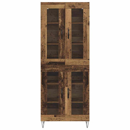 vidaXL Highboard Altholz 69,5 x 34 x 180 cm Holzwerkstoff