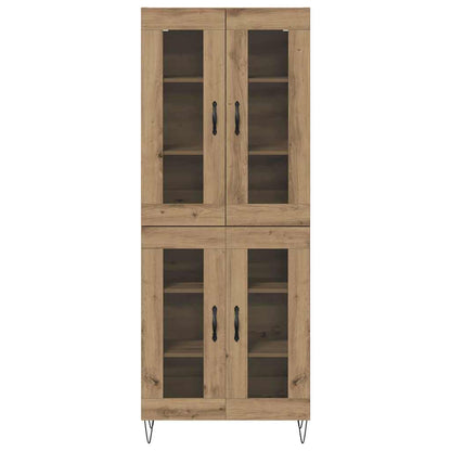 vidaXL Highboard Artisan-Eiche 69,5 x 34 x 180 cm Holzwerkstoff