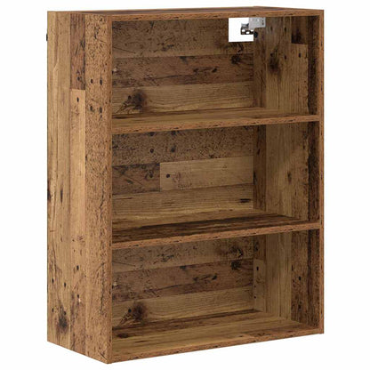vidaXL Highboard Altholz 69,5 x 34 x 180 cm Engineered Wood und Glas
