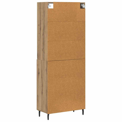 vidaXL Highboard Artisan-Eiche 69,5 x 34 x 180 cm